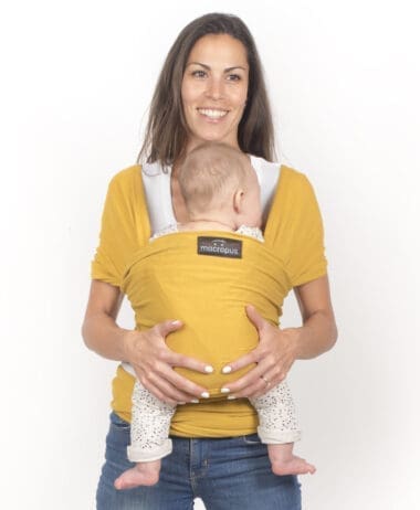 Fular elástico mostaza