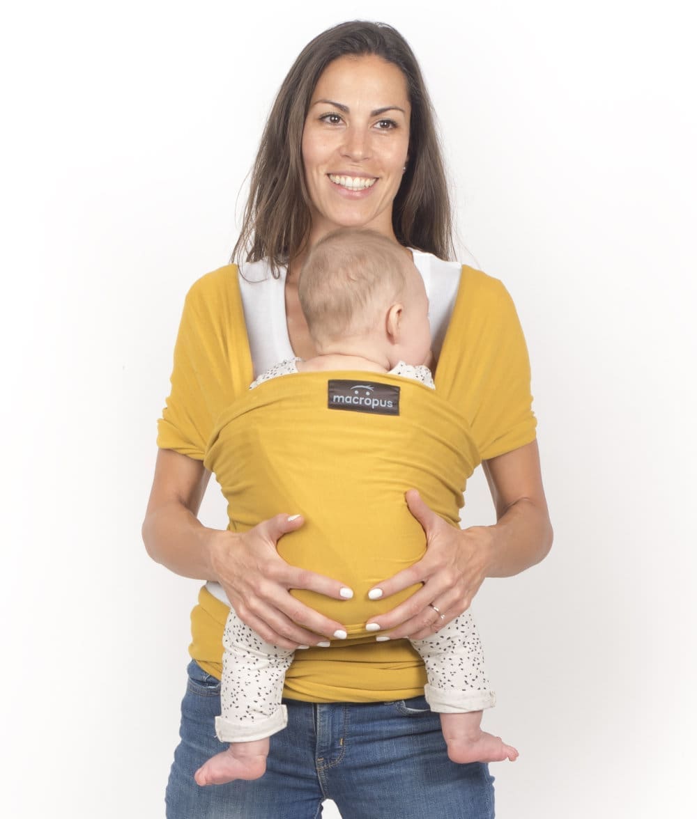 Fular elástico mostaza