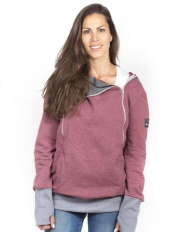 Sudadera lactancia granate