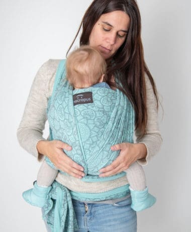 Fular elástico turquesa-mandala