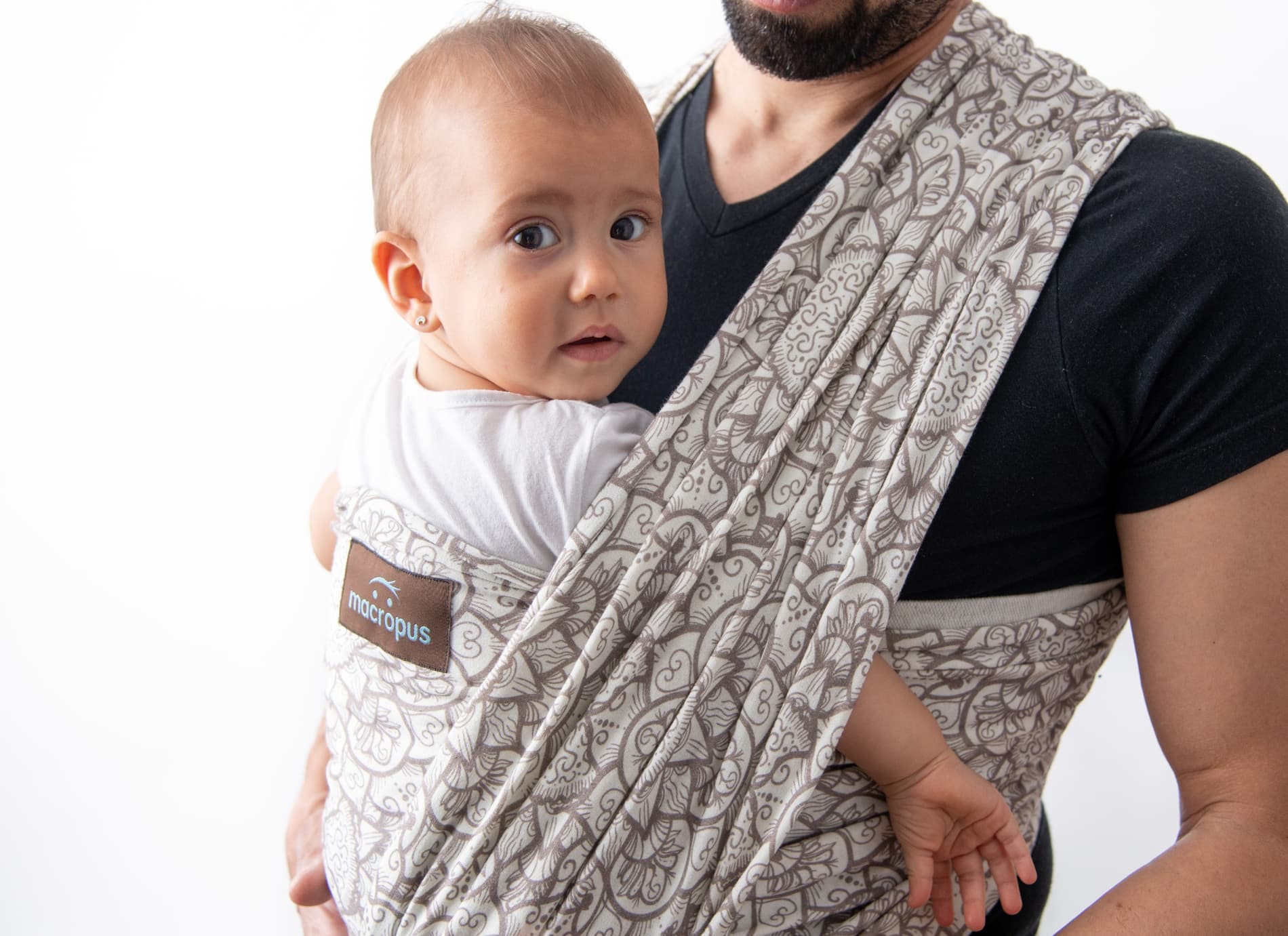 Fular semielástico natural-mandala - Imagen 3