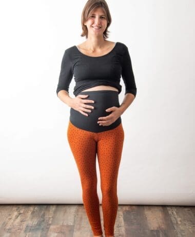 Leggings embarazo teja