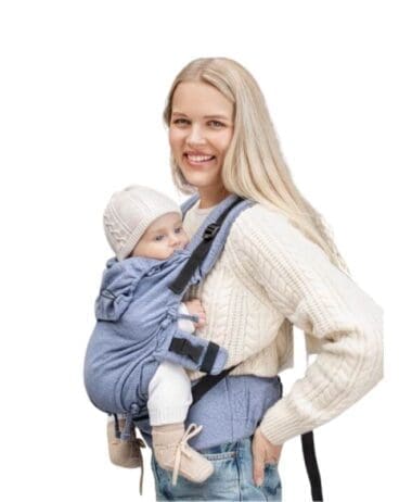 Mochila Ergonómica Quokkababy E-Carrier Blue Vibes