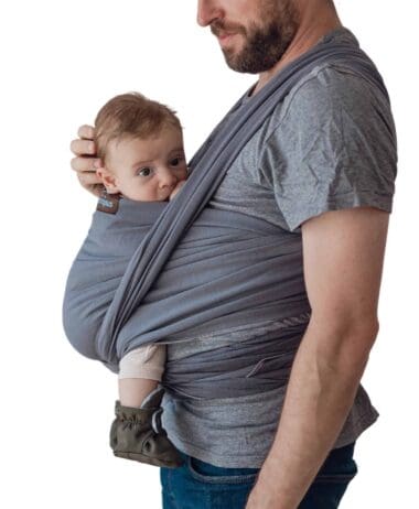 Fular elástico gris