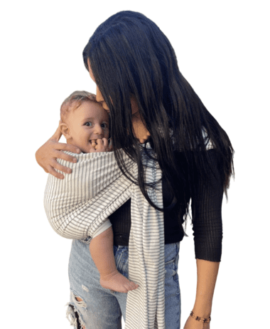 Bandolera porteo rayas