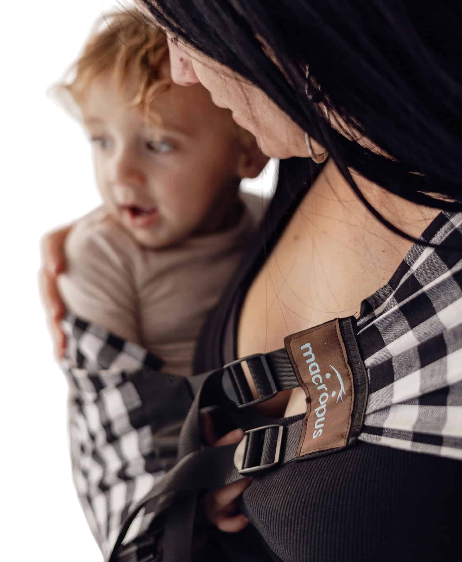 Bandolera porteo toddler vichy - Imagen 3