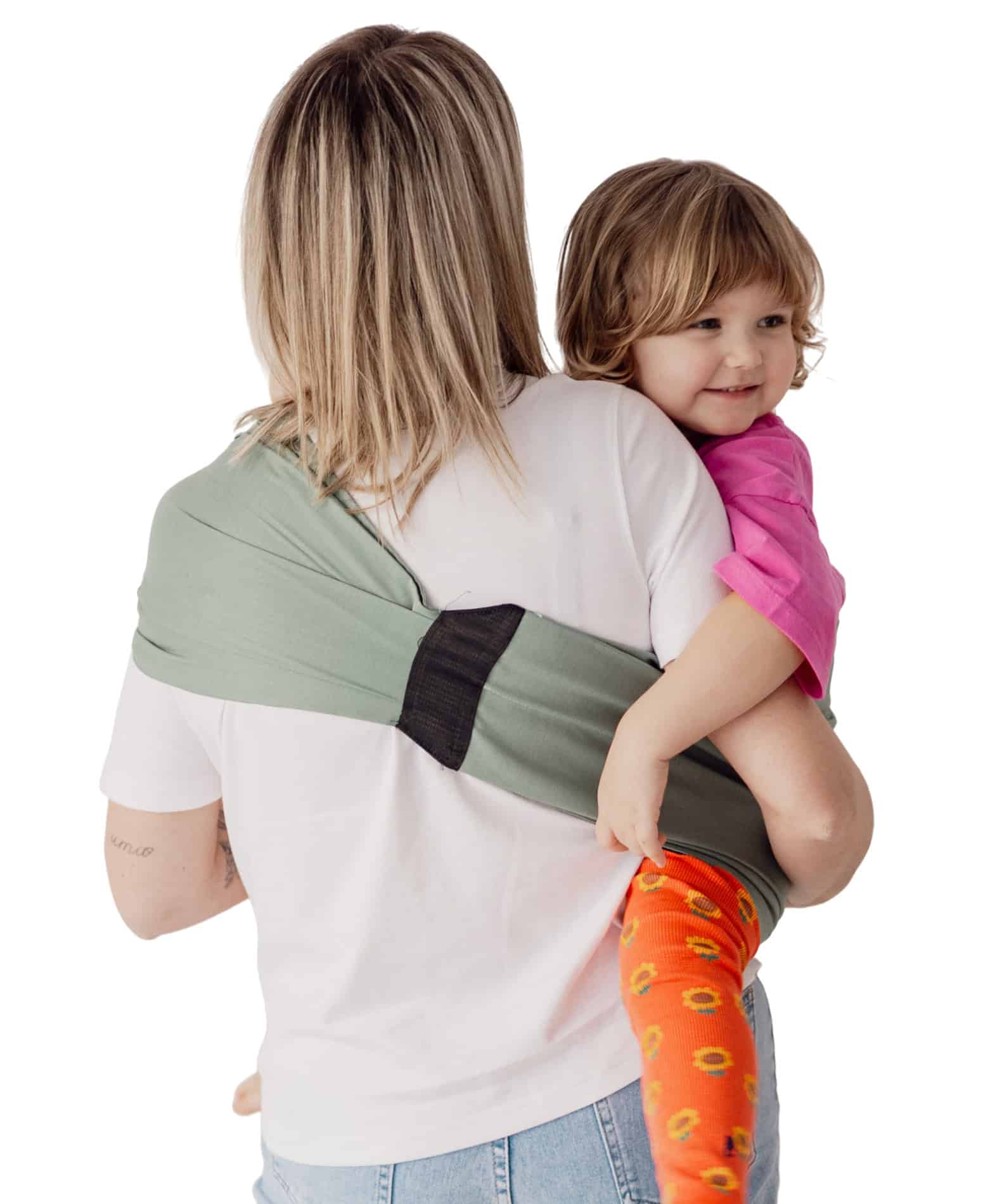 Bandolera porteo toddler menta - Imagen 3
