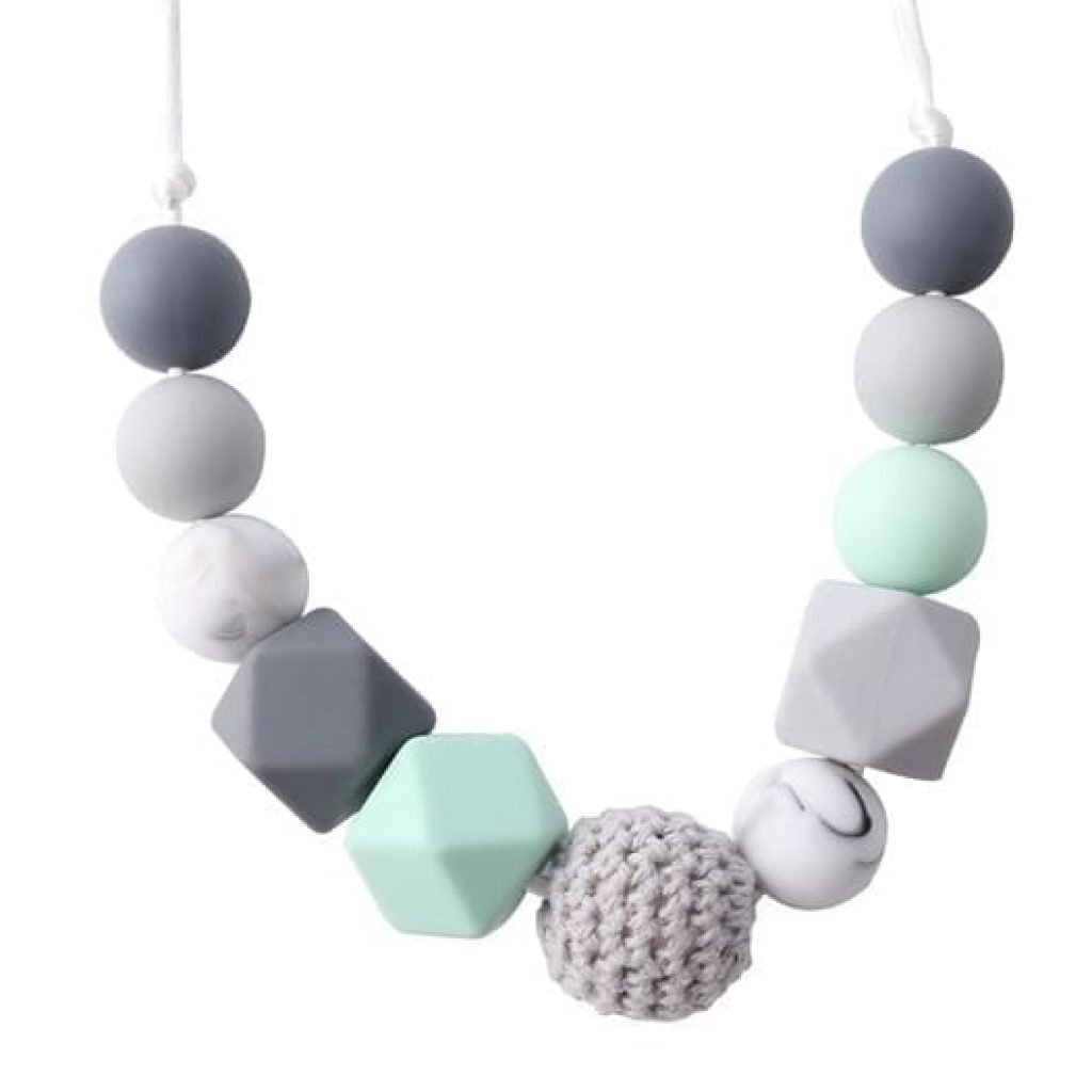 collar lactancia gris